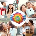 thumbnail image 5 of Wearable Blanket,Rainbow Tie Dye Sunburst Hooded Wearable Flannel Blanket for Adults & Teens,Winter Poncho Shawl Wrap Cape Cozy Anti-Pill,60"x80", 5 of 5
