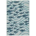 thumbnail image 2 of Unique Loom Outdoor Coastal Collection Area Rug - Shoal (2' x 3' 1" Rectangle Blue/Navy Blue), 2 of 6