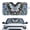 Blue Dahlia Mushroom Butterfly, variant on Chririnla Pink Sunset Universal Windshield Sun Shield Front Window Sun Visor for Foldable - Silver Reflective Car Sunshade, Cools Car Interior & Saves Fuel, Portable Design
