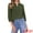Army Green, variant on Women's Stylish 3/4 Sleeve Elbow Sleeve Blouse XL Army Green