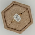 thumbnail image 2 of SOLITAIRE JEWELS 4 Ct Cushion Moissanite Diamond Engagement Solitaire Ring 14K Yellow Gold, 2 of 7