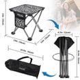 thumbnail image 2 of Taburete de camping Roptat Zebra plegable, compacto y ligero, 6 kg, 2 of 3