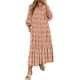 thumbnail image 1 of Vestido largo ANRABESS Boho Summer 2025 con mangas abullonadas y cuello en V, 1 of 6