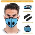 thumbnail image 3 of 2 Mascarillas Antipolvo Deportivas, Filtros De Carbón Activado, Reutilizables, Transpirables, Actividades Al Aire Libre, Carpintería, 3 of 5