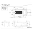 thumbnail image 2 of Aqua Eden VTAM6031L21A 60-Inch Anti-Skid Acrylic 3-Wall Alcove Tub with Left Hand Drain Hole, White, 2 of 3
