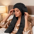 thumbnail image 5 of 2 In 1 Long Braids Bonnet For Sleeping Reduce Friction Frizz Protective Hair Cap, 5 of 9