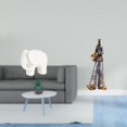 thumbnail image 2 of Figura de elefante,Figura decorativa de elefante estilo Feng Shui para el hogar,Figura coleccionable decorativa de animal,Estatua del músico,Estatua de músico,figura decorativa para el, 2 of 8