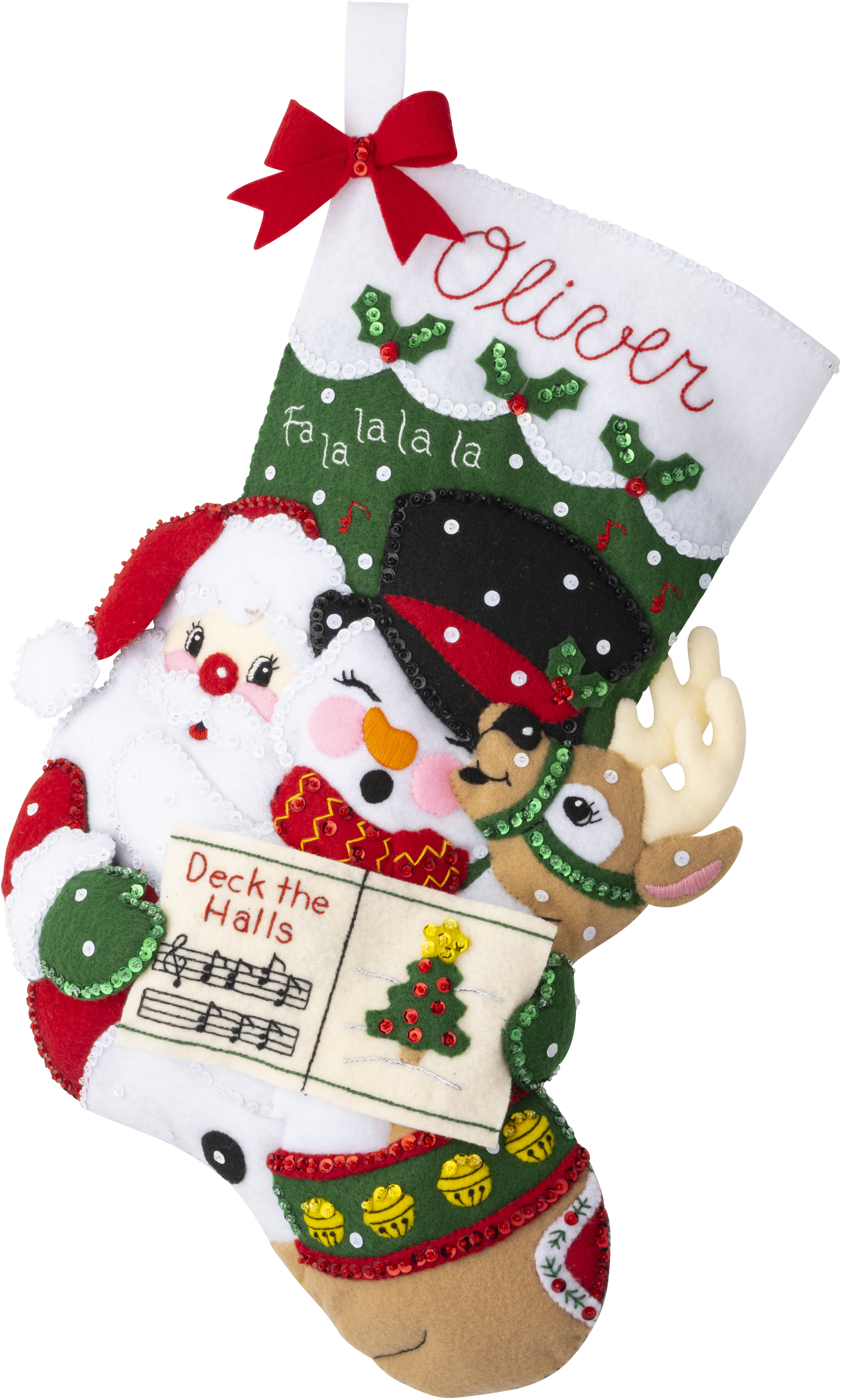 BUCILLA Santa & Snowman 60713 18 Needlepoint CHRISTMAS STOCKING KIT 1993  Sealed