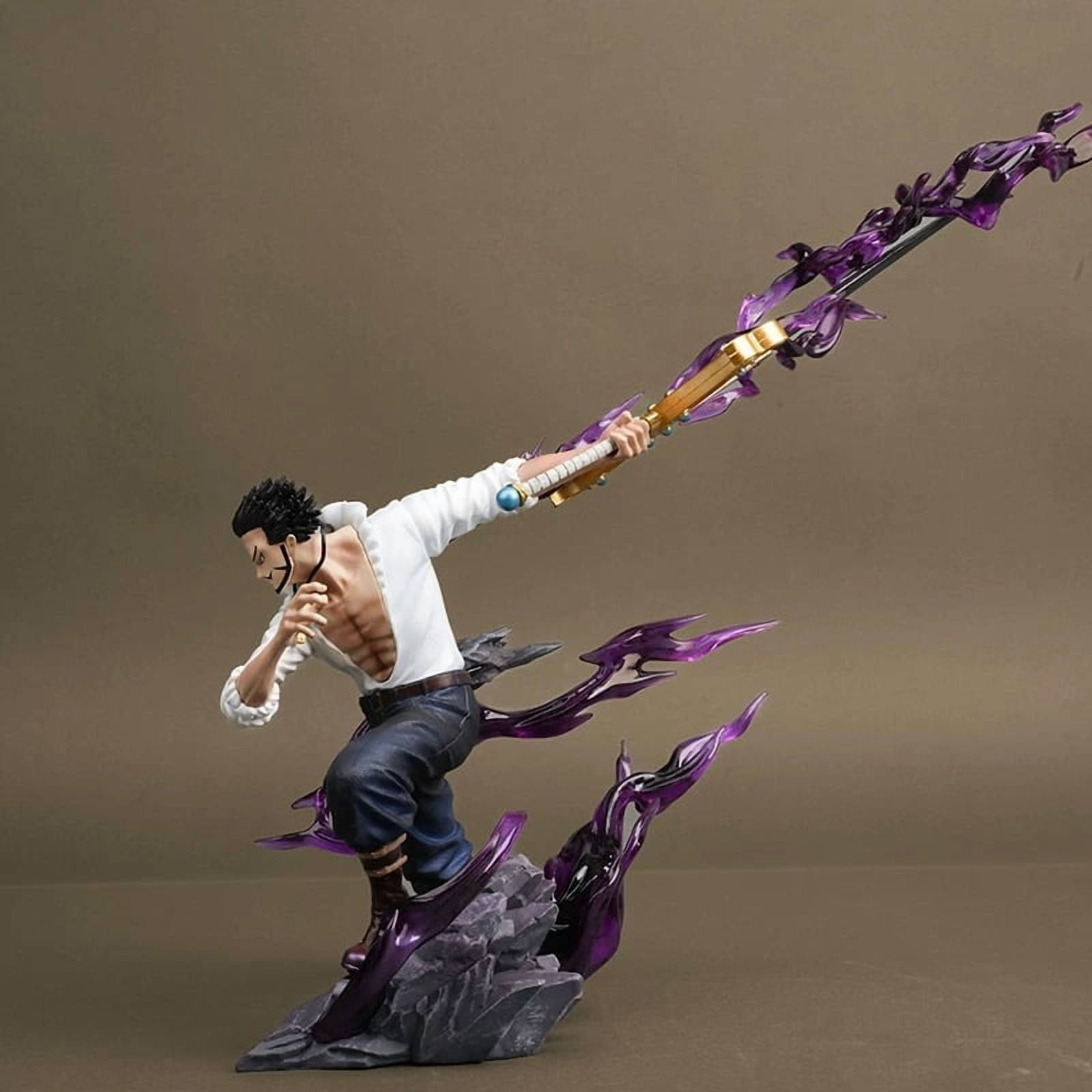 New Seven Warlords Of The Sea Dracule Mihawk (Combat Ver) Character Anime Model Statue Action Figures Desktop Ornament Popular Decorations Fan Souvenirs Creative Gift Collectable