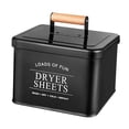 thumbnail image 4 of Tnarru Laundry Dryer Sheet Container Dustproof with Lid for Dorm Wash Room Bathroom Black, 4 of 8