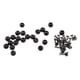thumbnail image 1 of 20 juegos de tachuelas de remaches redondos de cúpula de perlas para artesanía en cuero, accesorios de artesanía de moda DIY de 8 mm negro brillante Baoblaze Perla remache, 1 of 8