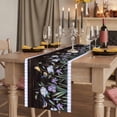 thumbnail image 2 of Table Runners 72 Inches Long Dress Scarves, Spring Flowers Farmhouse Kitchen/Dining Table Runner, Coffee Tablerunners, Blue Floral Leaves Birds Country Farm Wood Grain 18x72 Inch, 2 of 9