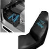 NFL Carolina Panthers 2 pc Front Floor Mats and Carolina Panthers Car Seat Cover Value Bundle
