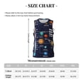 thumbnail image 4 of Honeii Solar System print basktball shirt for men and women, Unisex basketball jersey for Theme party-4X-Large, 4 of 6