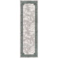 thumbnail image 2 of Well Woven Fairmont Huntington Modern Abstract Marble Pattern Green 2'3" x 7'3" Runner Rug, 2 of 6