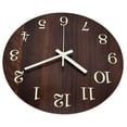 thumbnail image 3 of Analog Clock, Retro Style Wood Wall Clock  For Office For Home, 3 of 8