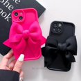 thumbnail image 4 of S 21 22 23 Cute 3D Bow Silicone Case On For Samsung Galaxy S23 S21 Fe S22 Plus Ultra Rose Red Girl Gift Soft Cover S23fe S21plus, 4 of 5