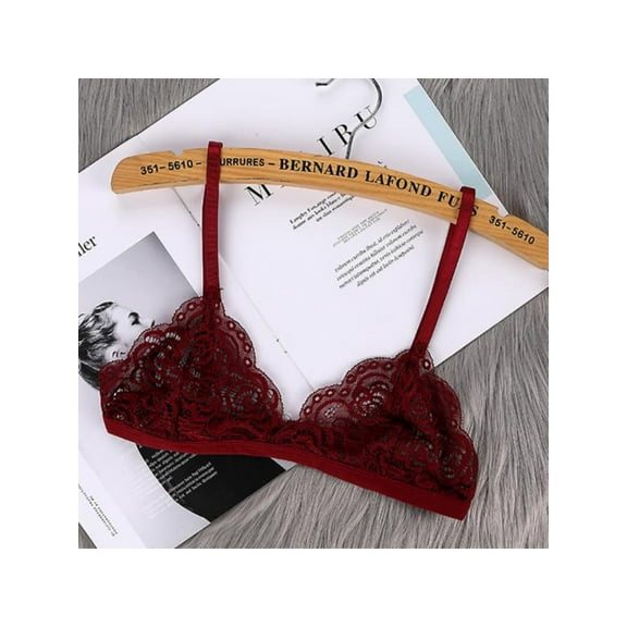 Women's Sexy Lace Seamless Wirefree Cup Bras Women Semi Sheer Lace Sexy Bralette Wire Free Bra