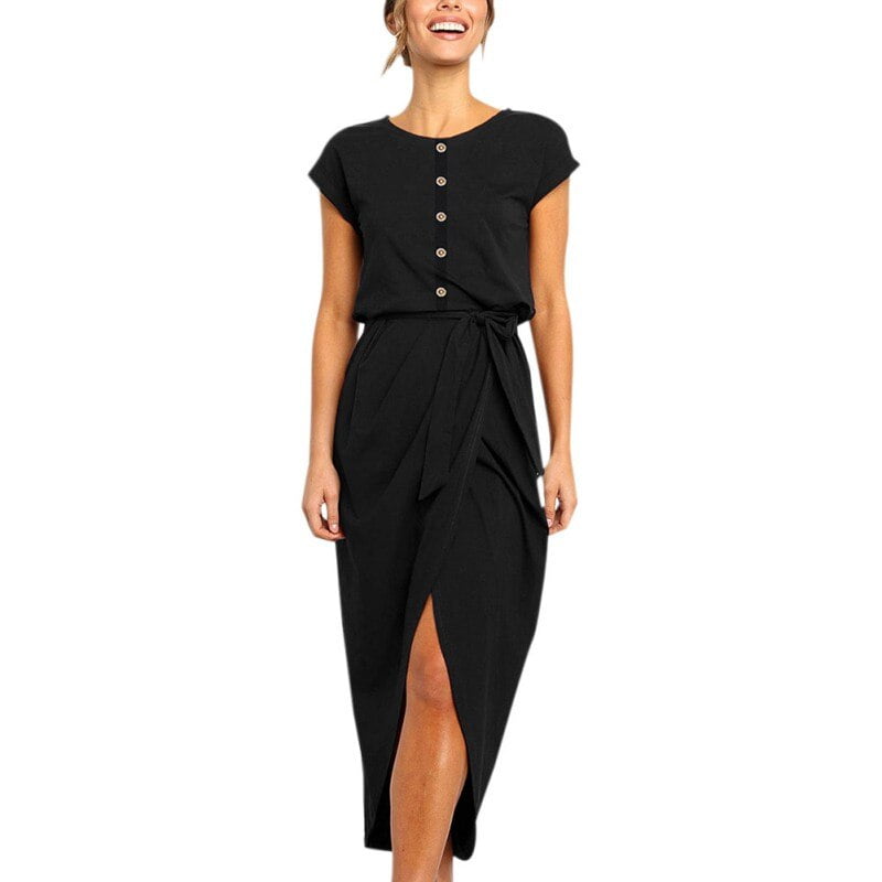 sexy button dress