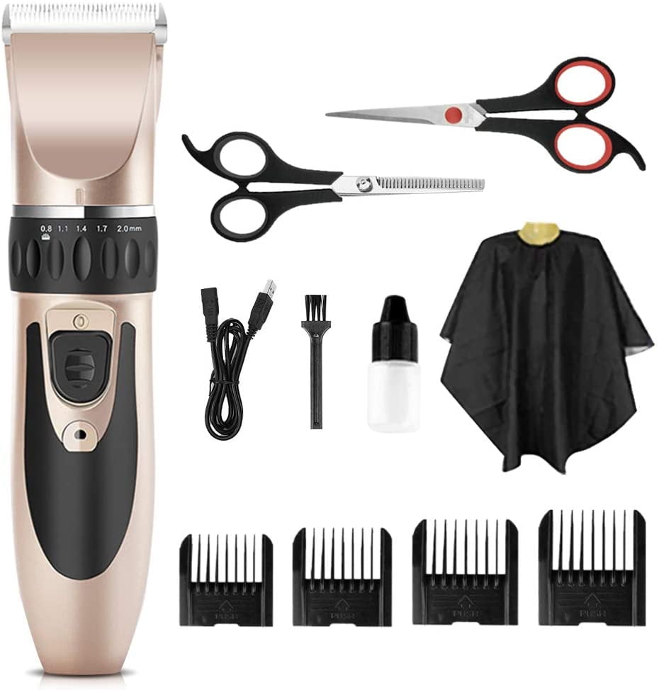 Lankey Professional Hair Clipper Hair Trimmer for Men Electric Cordless  Clippers Mens Barbers Grooming Kit Beard Trimmer - Walmart.com