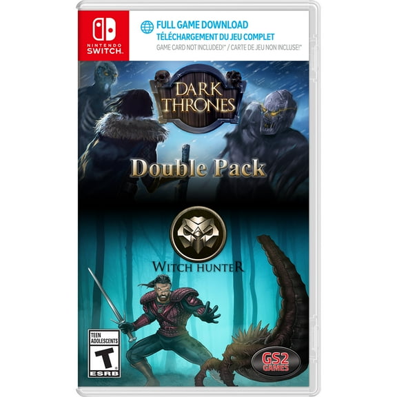 Dark Thrones   Witch Hunter Double Pack, GS2 Games, Nintendo Switch [Code in Box], 850017102422