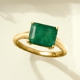 thumbnail image 4 of Ross-Simons 2.70 Carat Emerald East-West Ring in 18kt Gold Over Sterling, Women's, Adult, 4 of 6