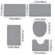 thumbnail image 3 of Juego de 5 Alfombrillas de Baño de Espuma | Alfombras de Baño Ultrasuaves y Antideslizantes | Lavables a Máquina, de Secado Rápido, Absorbentes de Agua | 40,6 X 60,9 Cm, 40,6 X 50,8 Cm, 38,1 X 43,2 C, 3 of 7