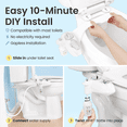 thumbnail image 6 of LUXE Bidet WHIFT 320 - Warm Water Deodorizing Bidet Attachment, White, 6 of 9