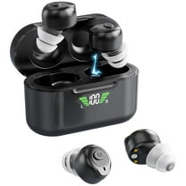 MEDca Rechargeable Personal Sound Hearing Amplifiers Pair, Bluetooth for Adults - Black