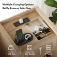 thumbnail image 4 of Holliwill Nightstand for Bedroom Set of 2 with Charging Station, Boho Rattan Modern Bedside Tables with Type-C, USB Port, Bed Side Tables End Table, Natural Oak, 4 of 9