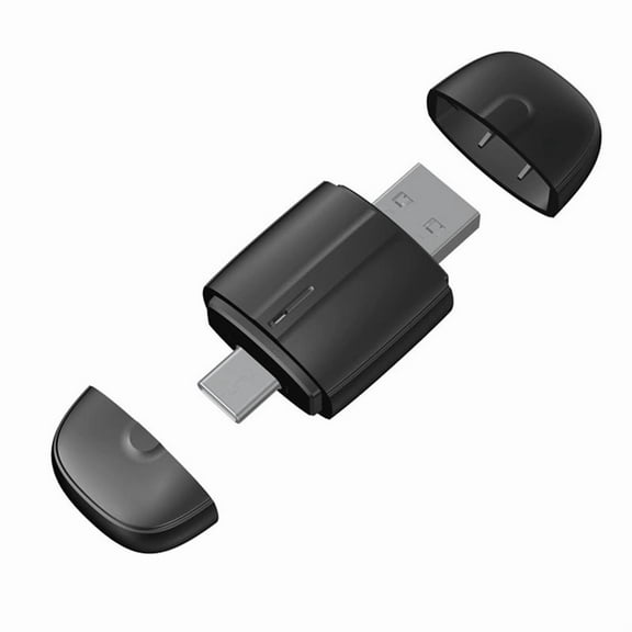 Wireless Carplay Adapter Android Auto 2in1 Smart Dongle USB Type-C Wired to Wireless Control Adapter for Cars,1 * Wireless Carplay Adapter,Black