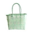 thumbnail image 1 of kiskick Waterproof Vegetable Basket: Large Capacity PVC Fruit Braid Hand-Carrying Organizer Pouch - Suitable for Home Use, 1 of 8