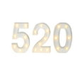 thumbnail image 1 of pitrice Wedding Ceremony Anniversary Number Shaped Light Portable Battery Operated Numeral Lamp Home Office Hotel Party Decoration Number 520, 1 of 8