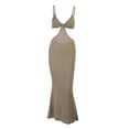 thumbnail image 1 of Vestidos largos de punto con tirantes finos y escote halter sin espalda para mujer 2XL, 1 of 9