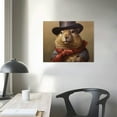 thumbnail image 3 of Nawypu Canvas Painting Wall Art Groundhog and Hat Funny Poster Canvas Print Poster and Prints Wall Art for Canvas Painting Posters and Prints Wall Art Pictures for Living Room Bedroom Decor, 3 of 4