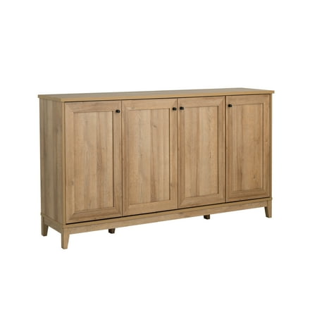 Prepac Yaletown Oak 4 Panel Door 60" W x 32" H x 16" D Storage Cabinet