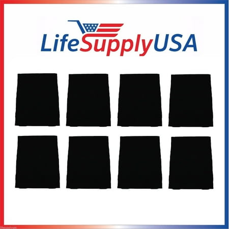 4-Pack High Efficiency Odor Neutralizing Whirlpool Carbon Pre Filter; aftermarket, Compare to Part # 8171434K; LARGE - by LifeSupplyUSA
