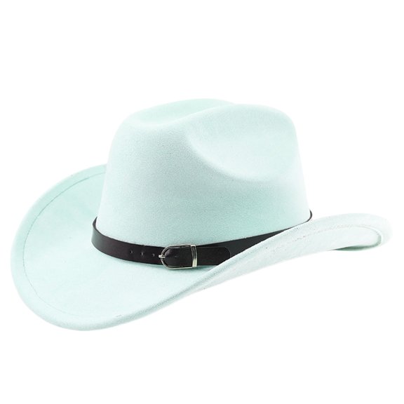 Valora Western Cowboy Hat With Curved Brim For Outdoor Adventure Travel Riding Country Style Green