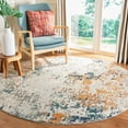 thumbnail image 3 of SAFAVIEH Madison Nita Vintage Floral Area Rug, Grey/Beige, 4' x 4' Round, 3 of 8