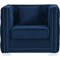 thumbnail image 2 of Chic Home Kristofel Velvet Upholstered Club Chair, Navy, 2 of 6