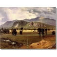 thumbnail image 1 of Ceramic Tile Mural-Albert Bierstadt Landscapes Painting 50. 17" w x 12.75" h using (12) 4.25 x 4.25 ceramic tiles, 1 of 3