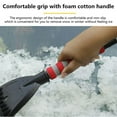 thumbnail image 4 of 27” Snow Brush and Detachable Ice Scraper with Ergonomic Foam Grip for Cars, Trucks, SUVs (Heavy Duty ABS, PVC Brush), 4 of 11