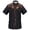 a-Black441, variant on VNKIDY Boys Kids Western Style Floral Embroidered Shirt Short Sleeve Button Down Collared Floral Embroidery Contrast Piping Cowboy Shirt For CasualParty Wear Black 12-13 Years