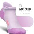 thumbnail image 6 of Feetures Elite Max Cushion No Show Tab Ankle Socks - Sport Sock with Targeted Compression - Orchid Sunset, L (1 Pair), 6 of 7