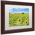 thumbnail image 2 of Trademark Fine Art "Field of Yellow" Canvas Art by Michael Blanchette Photography White Matte, Wood Frame, 2 of 4
