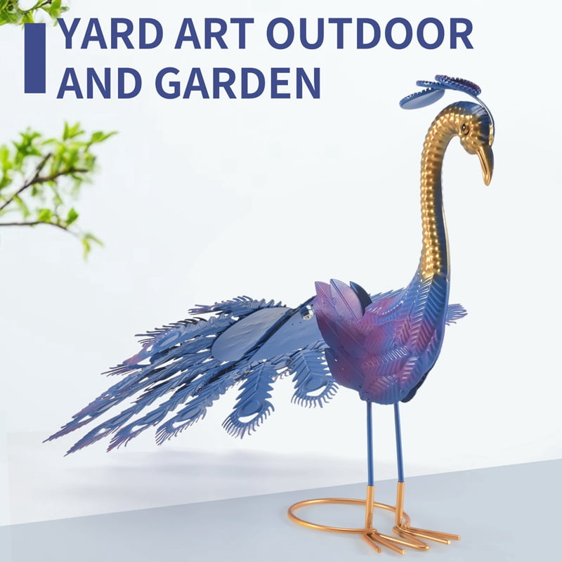 Beautiful Yard Art Garden Statue - Realistic Metal Lawn Decoration Outdoor Sculpture Easy DIY Assembly
