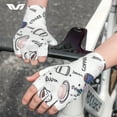 thumbnail image 3 of ROCKBROS TVI Series Cycling Gloves SBR Shock-absorbing Palm Pad Elastic Mesh Comfort Flexible Protection Half Finger Bicycle Outdoor Sport Gloves, 3 of 13