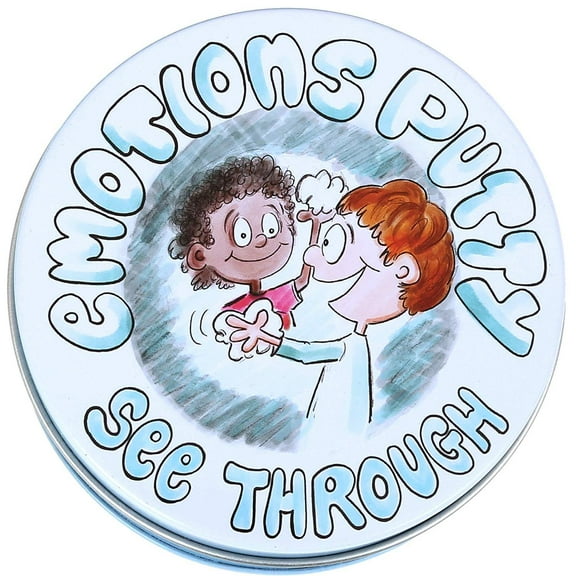 Fun and Function's Emotions See Through Putty for Children - Occupational and Physical Therapy Helps Kids Build Strength & Fine Motor Skills - Medium Resistance - 3 Ounce of Clear Putty