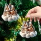 thumbnail image 5 of Adorno para árbol de Navidad | Decoración colgante de acrílico para las fiestas | Escena de cabaña en un pueblo invernal, 5 of 6