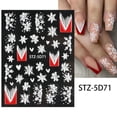 thumbnail image 1 of Rkxzt Clearance Sale Nail Art Sticker Christmas 5D Embossed Stereo Snowflake Adhesive Sticker Nail Art Sticker, 1 of 2